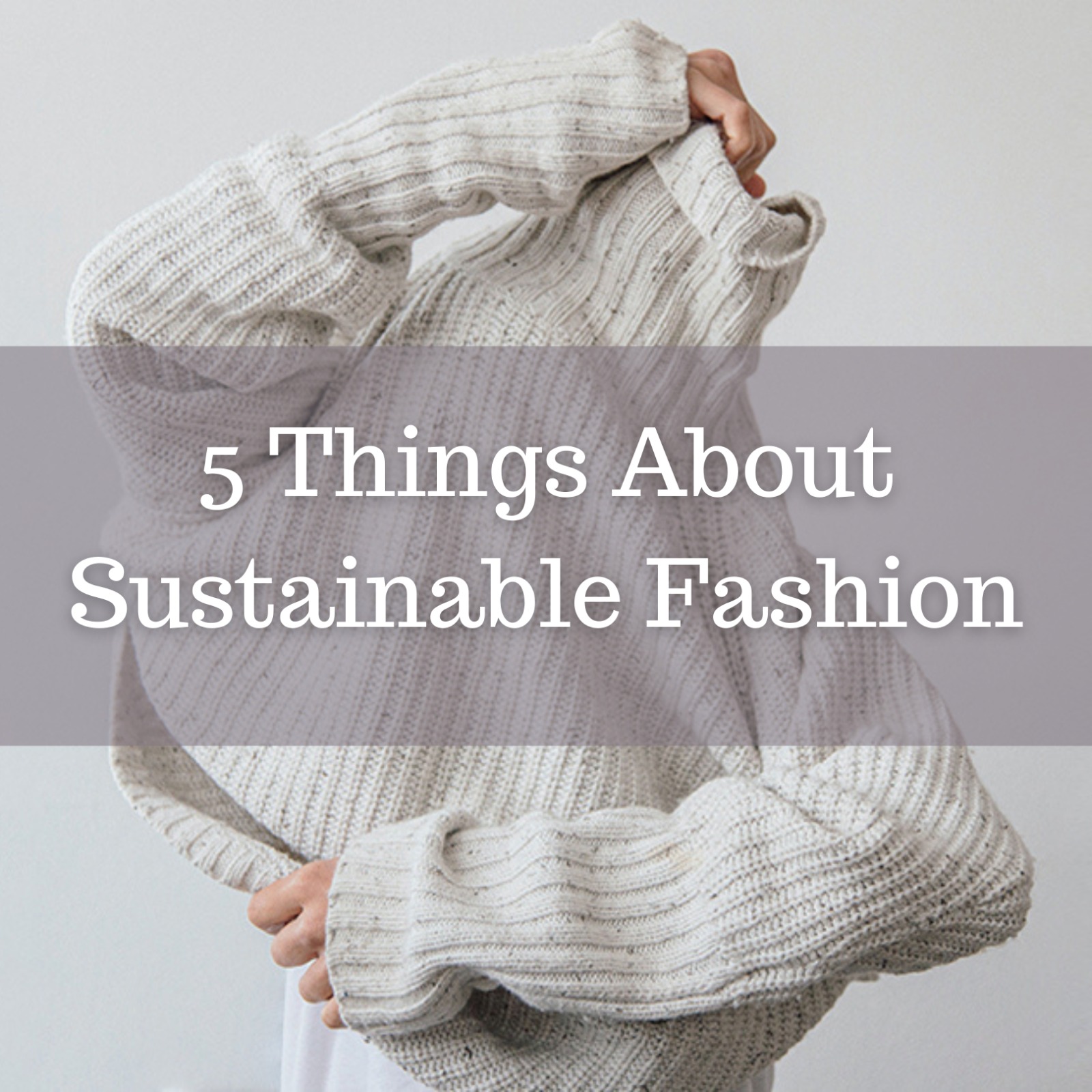 5 Things About Sustainable Fashion - Beyond The Polaris